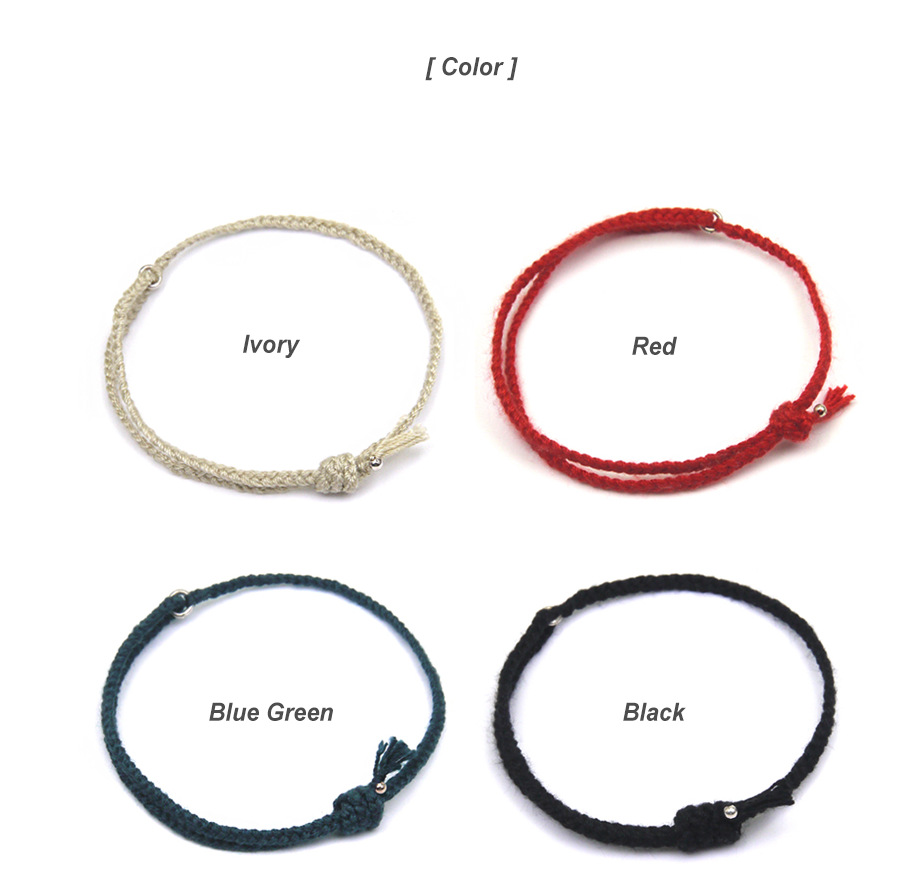 Korean Adjustable Bracelet Braided Hand Rope Colorful Woman Bracelet Best Friend Couple Gift