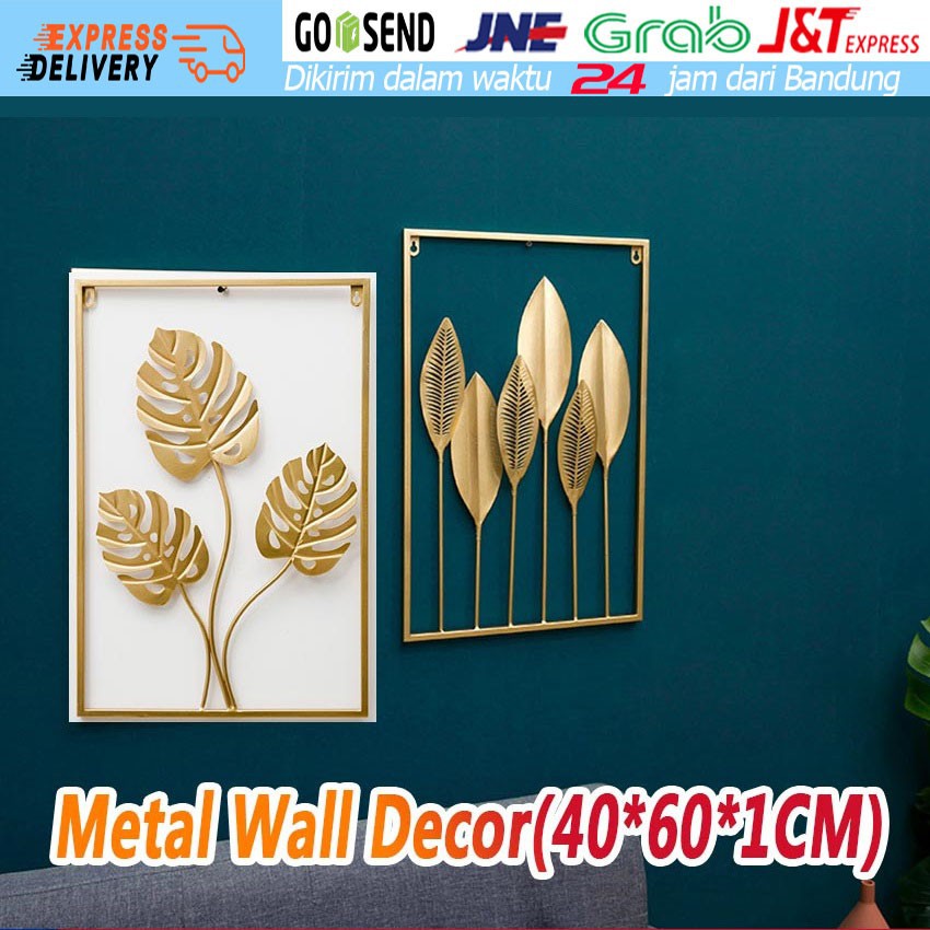 60*40cm Besar Pajangan Hiasan Dinding Tropical Dekorasi Kamar Wall Decor Rumah Daun Monstera