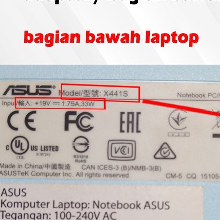 Charger Laptop Asus Original X441M E410M A409M X441N A416M