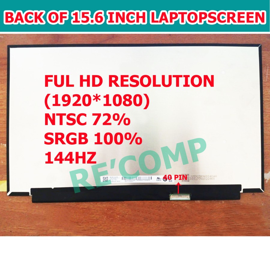 LED LCD LAPTOP ASUS TUF FX505 FX505G FX505GM FX505GD FX505DU FX505DD FULL HD IPS 144hz