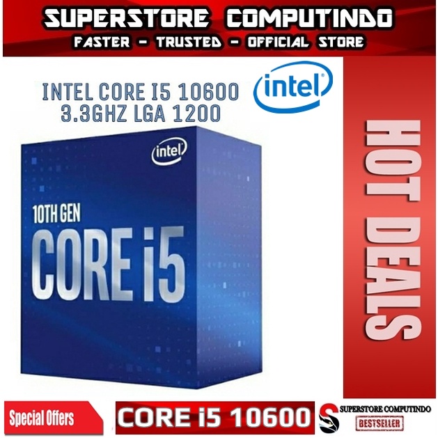 Processor Intel Core i5 10600 3.3 GHz BOX Socket 1200 NEW ITEM !!!