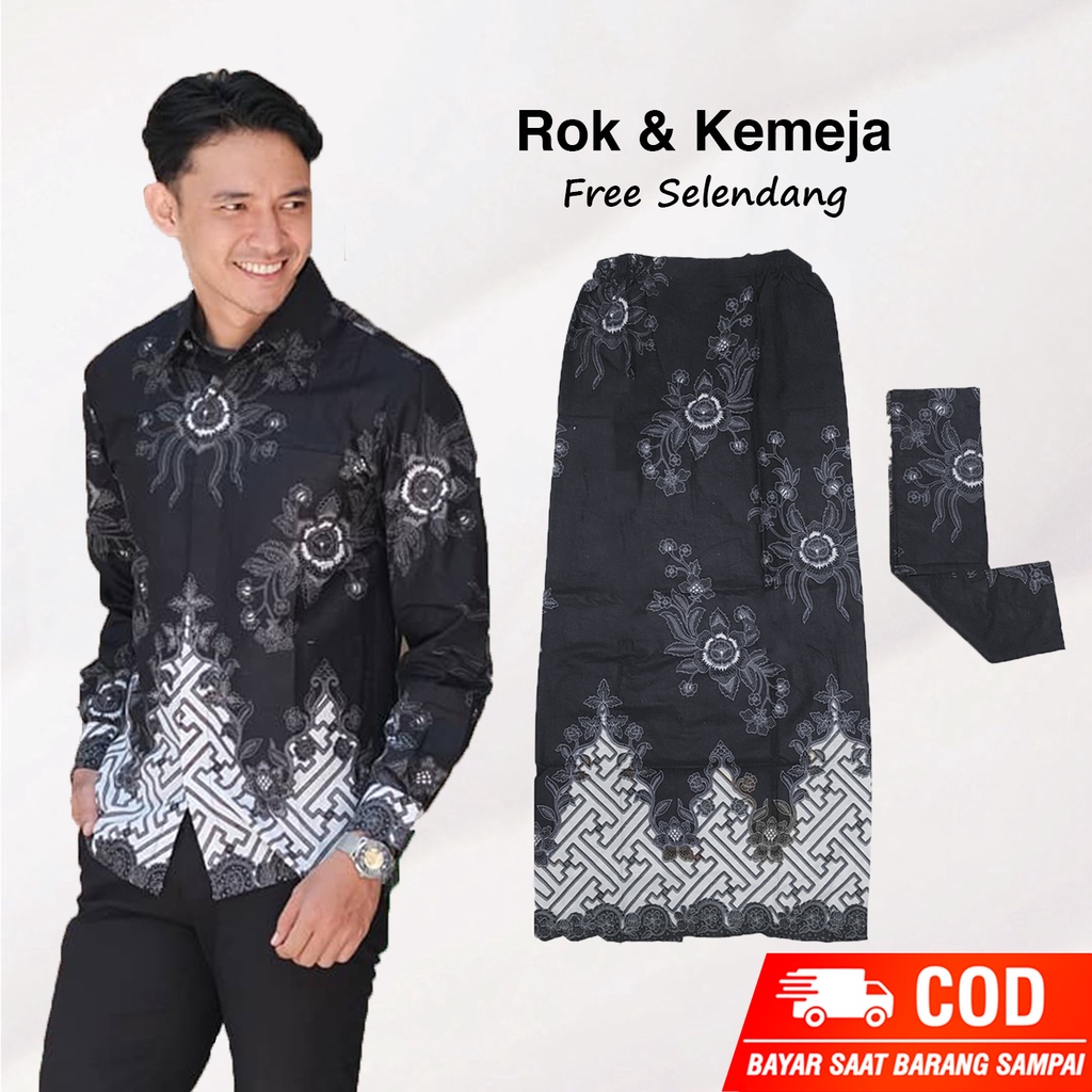 PROMO TERMURAH - BATIK DAN ROK KEBAYA COUPLE BATIK TANPA ATASAN KEBAYA MODERN