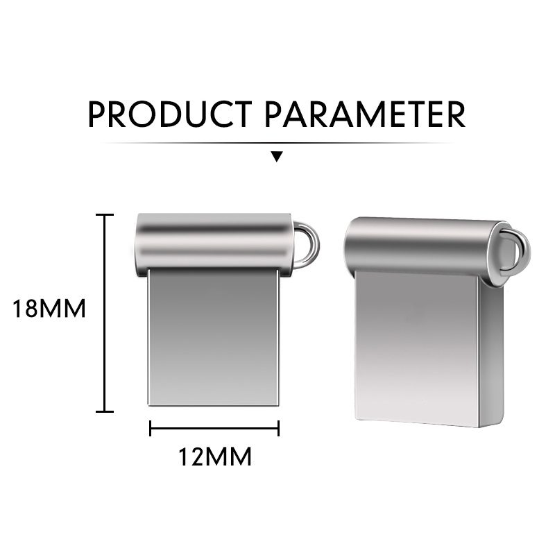 Flashdisk USB Mini Portable High Speed 4GB / 8GB / 16GB / 32GB / 64GB / 128GB Warna Hitam / Silver