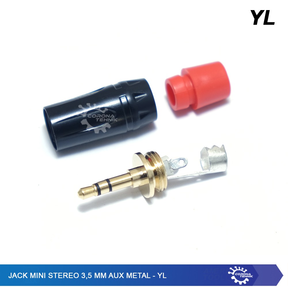 Jack Mini Stereo 3,5 mm AUX Metal - YL