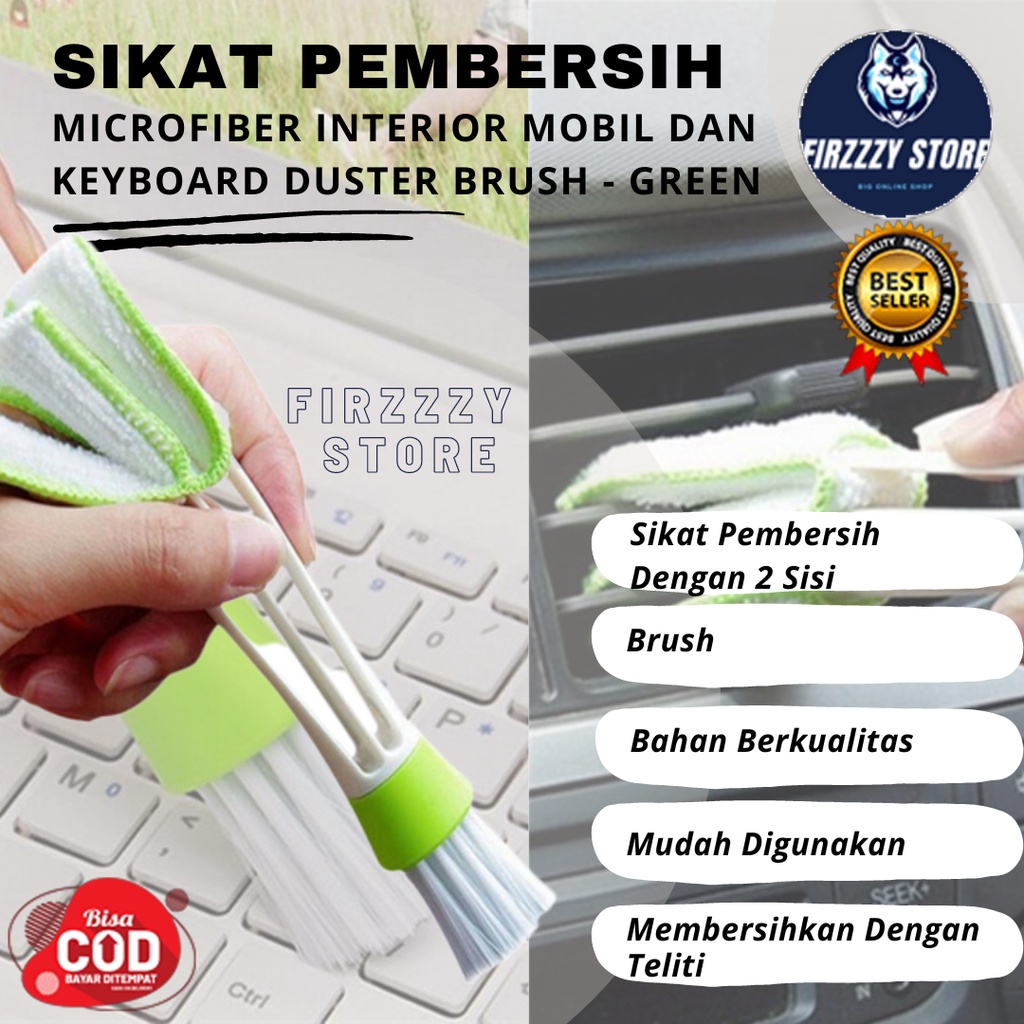 Kuas Sikat Dashboard keyboard Kain Pembersih AC Bahan Microfiber