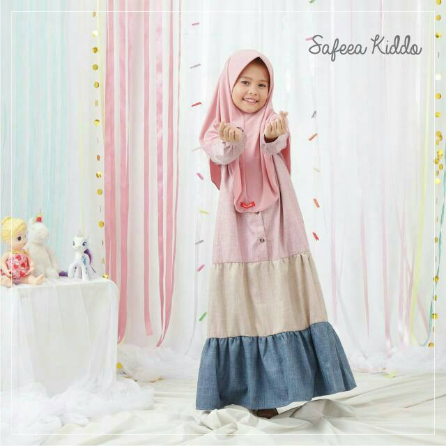 Gamis anak Yuma dress by safeea kiddo