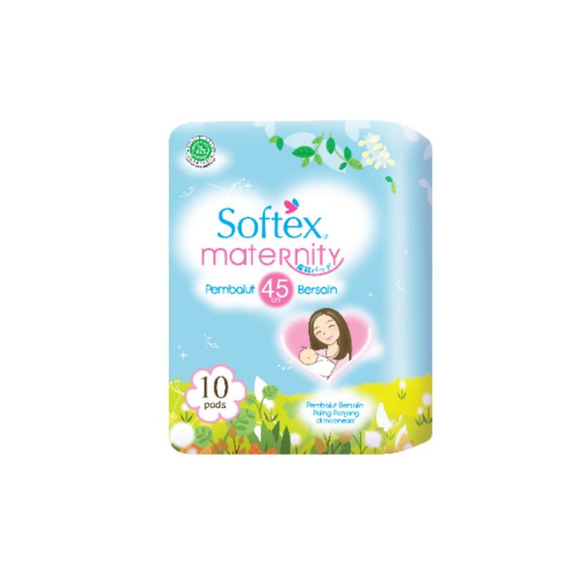 Softex Maternity Isi 10 Pads dan 20 Pads || Pembalut Bersalin 45Cm