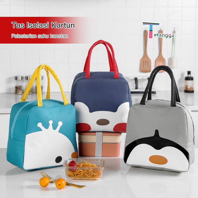 New Tas Bekal Anak / Lunch Bag Sekolah Tas Bekal Lunch Cooler Bag Box  Cooler bag / Tas Bekal