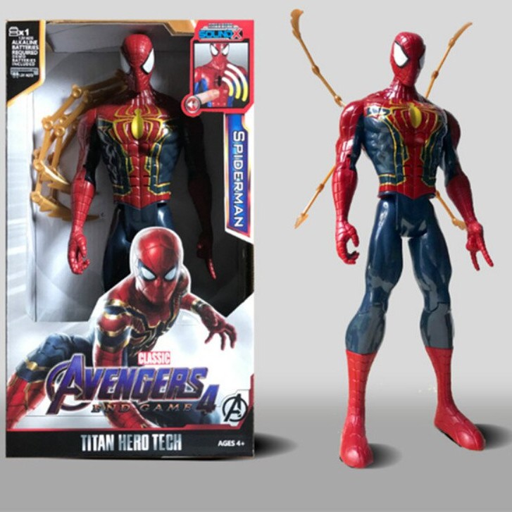 Action Figure Avengers With Box Large Size-Iron Spiderman