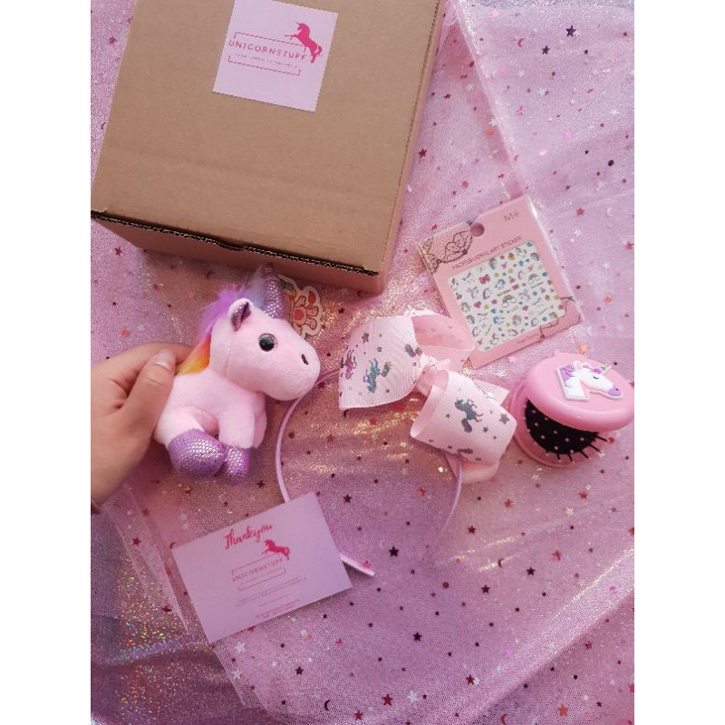 FBELLA 01 UNICORN STUFF INDONESIA Unicorn Box / Paket kado Unicorn