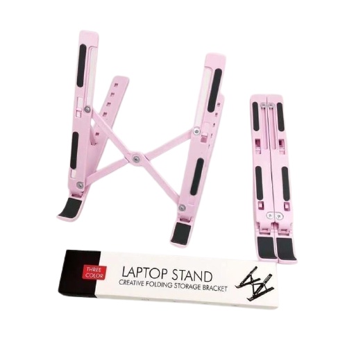 Portable Laptop Stand Adjustable Laptop Macbook Notebook Ipad / Holder Stand Dudukan Lipat Laptop Universal / Holder Stand Laptop Serbaguna Murah / Stand Holder Meja Laptop / Holder Lipat Folding Storage Bracket Laptop Stand