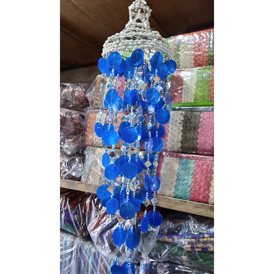 Hiasan gantungan lampion kerang diameter 15cm