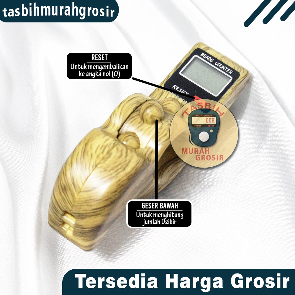 Tasbih Digital Kayu Tasel