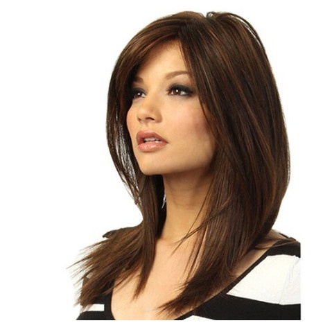 Rambut Wig - Rambut Palsu Wanita Warna Coklat Gelap ef
