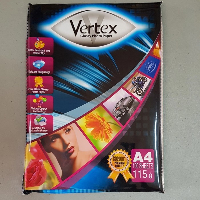 

(DISKON TERMURAH) kertas foto vertex 115g (100 lembar)