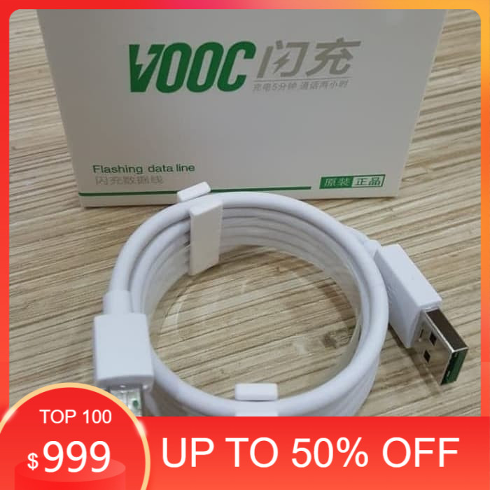Kabel Data Cable VOOC Flash Charging OPPO F9 - F11 Pro - F1+ Original