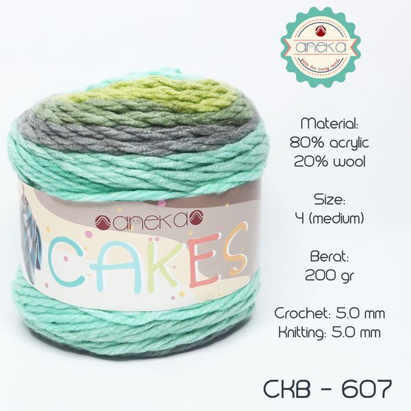 BENANG ANEKA CAKE / CAKES YARN - 607