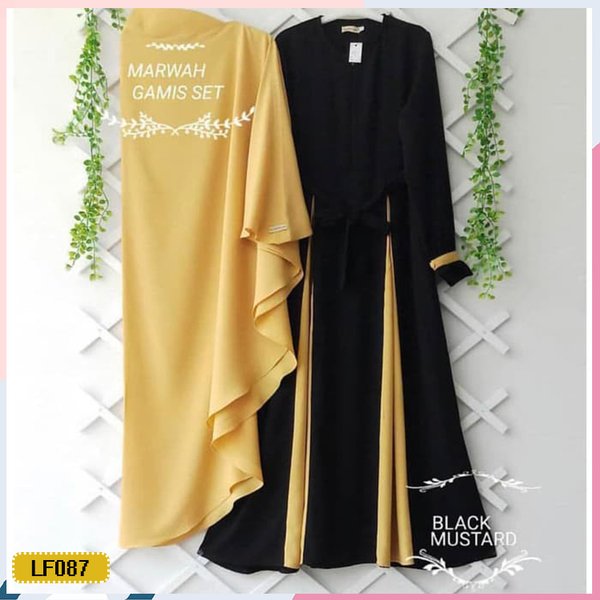 Baju Gamis Syari MARWAH SET Hijab