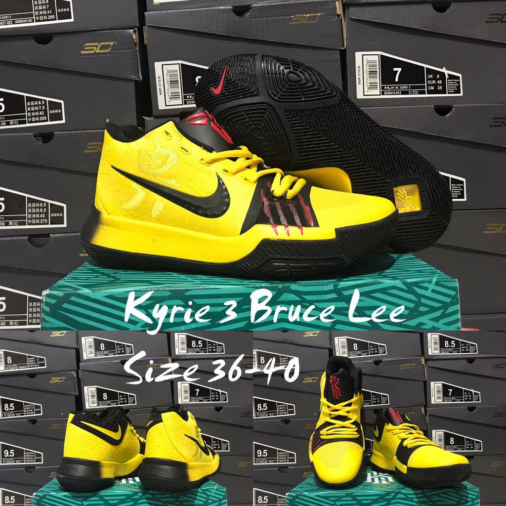 SEPATU BASKET SIZE KECIL NIKE KYRIE 3 BRUCE LEE REPLIKA BOX ORIGINAL