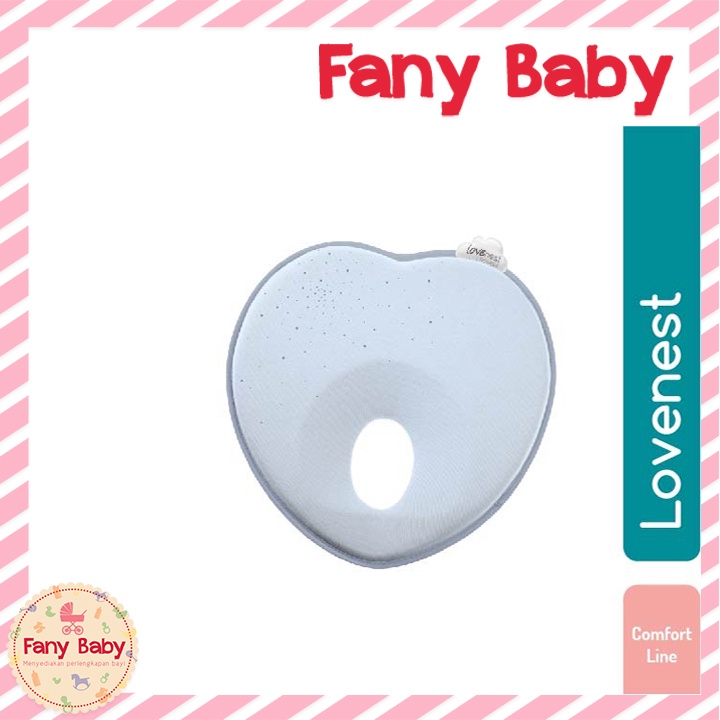 BABYMOOV - Lovenest Blue / Bantal Anti Peyang Bayi / Bantal Bayi