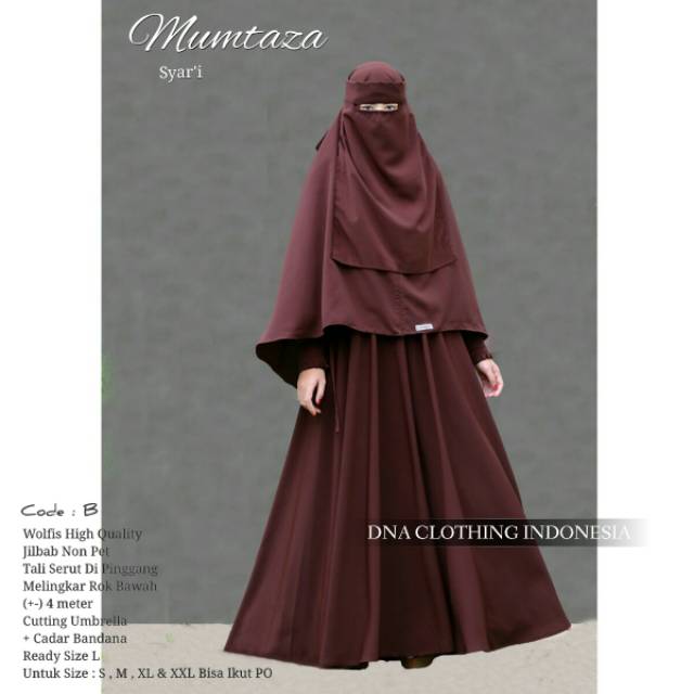 Gamis Syari Mumtaza Syari Ori DNA