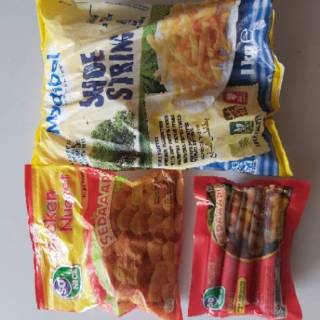 [PAKET HEMAT] Kentang KK + sosis & nugget,kaki naga