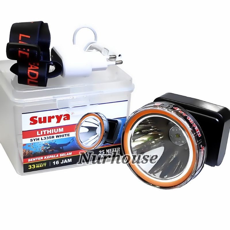 senter kepala selam 33 watt surya