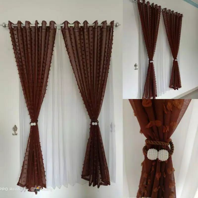 GORDEN VITRASE RUBY SMOKRING / TIRAI JENDELA