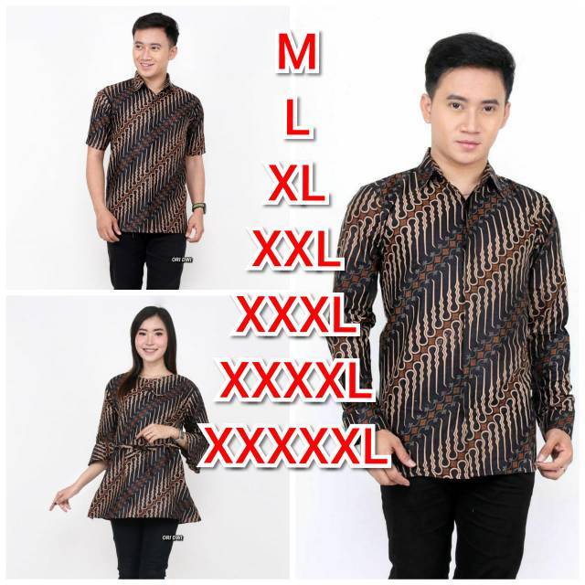 Atasan batik motif seno jarum M.L.XL.XXLlm