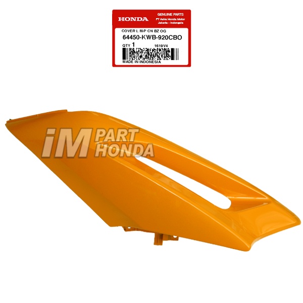64450-KWB-920CBO Cover Sayap Kiri Bagian Atas Blade Lama Orange JKT