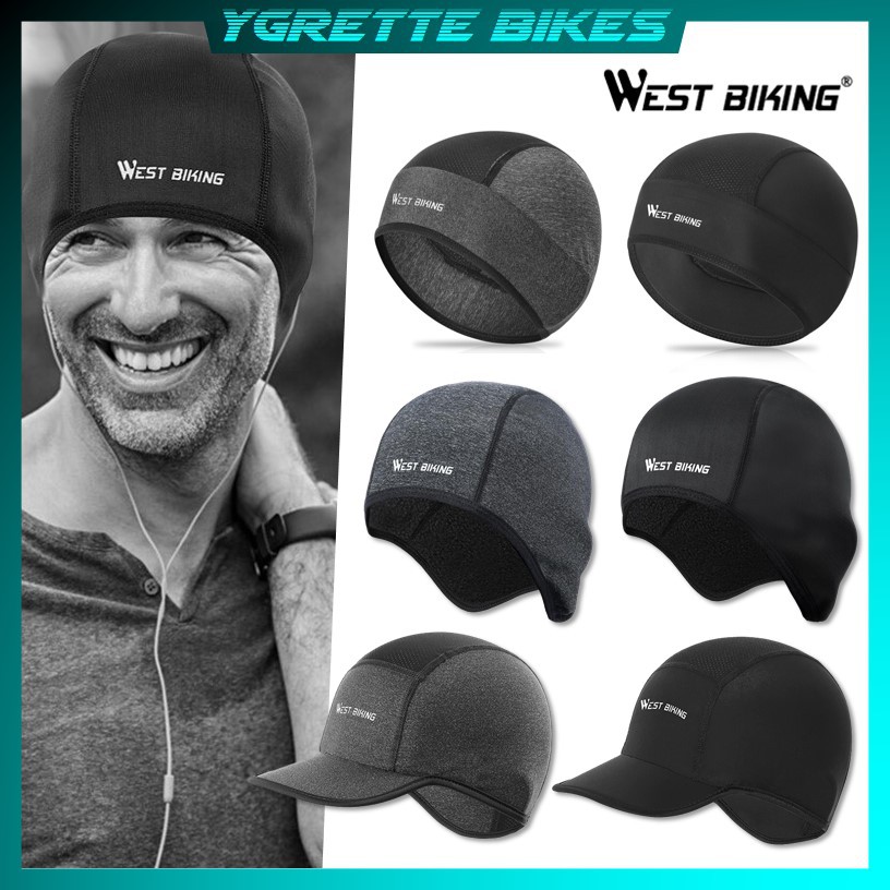 YGRETTE - WEST BIKING Topi Helm Sepeda Cycling Running Helmet KUPLUK BANDANA FLEECE Model UNISEX