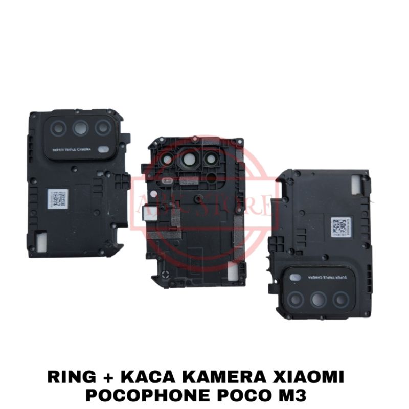 RING + KACA KAMERA / LENSA CAMERA BELAKANG XIAOMI POCOPHONE POCO M3