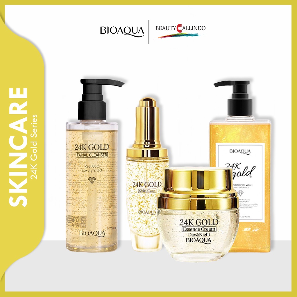 Bioaqua 24K Gold Series - Body Wash - Toner - Essence Cream - Cleanser