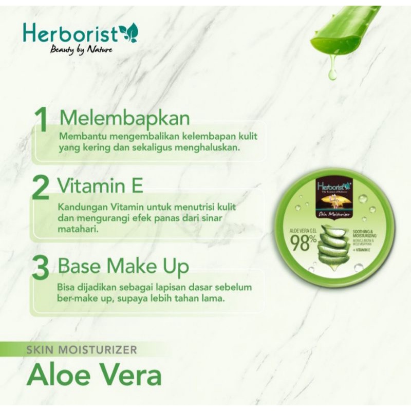 Herborist Aloe Vera Gel Pot 250gr