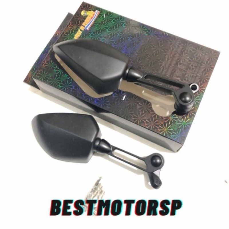 Spion Ducati Fast Bikes Hitam Kaca Bening Universal Nmax Aerox Lexi ADV PCX Vario Dll