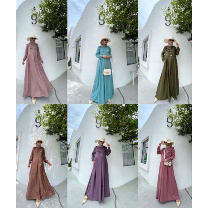 Gamis syar'i Naomi Dres ori Syafeera
