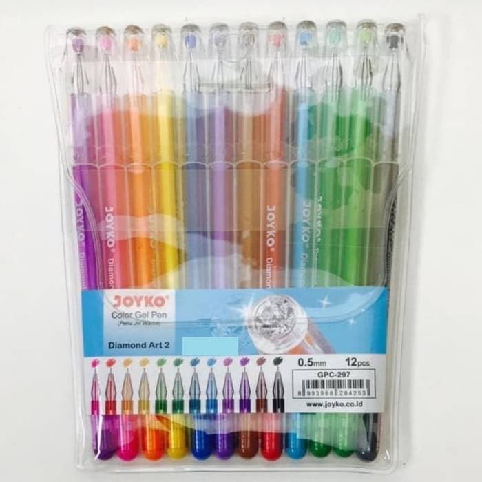 

Promo Spesial Pulpen/ Ballpoint / Pen Gel 12 Warna Joyko GPC-297 Murah