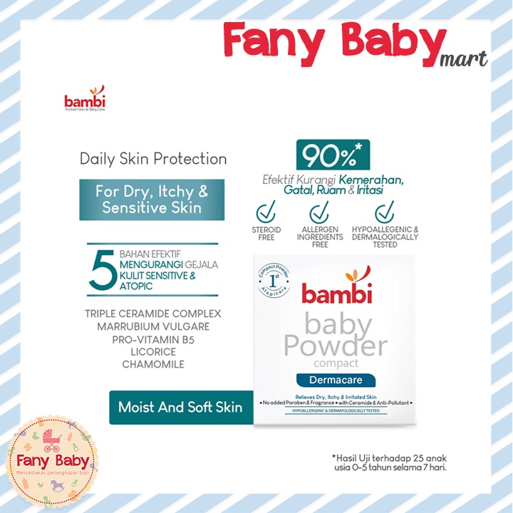 BAMBI BABY COMPACT POWDER DERMACARE 40GR