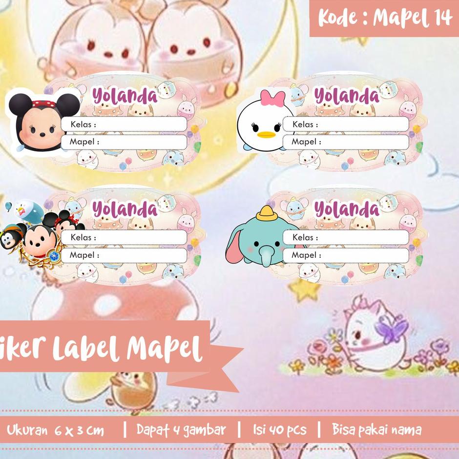 

Baru Update Stiker Mata Pelajaran / Stiker Buku / Stiker Mapel isi 40 pcs
