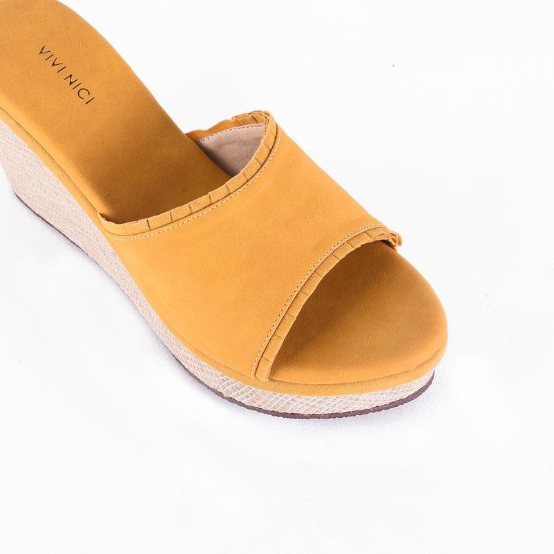 ☆ Vivi Nici Sandal Wedges Wanita Nelo 03 ➣