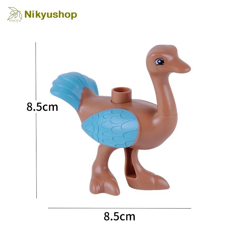 [Nikyushop] Mainan Balok Susun Minifigure Figur Hewan Burung Unta Animal Ostrich