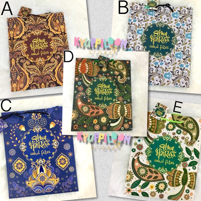 

[TERMURAH] Paperbag batik idul fitri / kantong idul fitri / goodie bag / PC