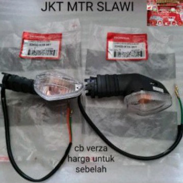 sein assy lampu sein depan kiri kanan cb verza harga satuan sebelah ori honda