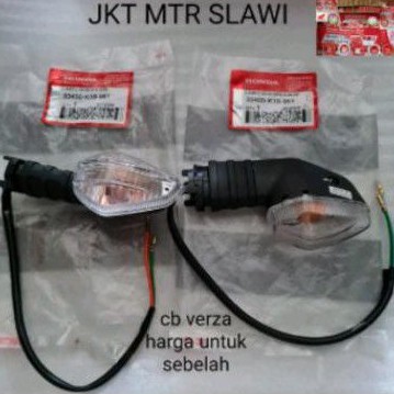 sein assy lampu sein depan kiri kanan cb verza harga satuan sebelah ori honda