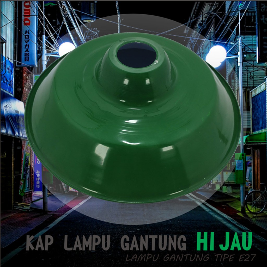 KAP LAMPU GANTUNG WD E27 HIJAU