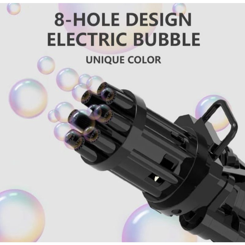 Mainan anak gelembung sabun buble gun machine electric