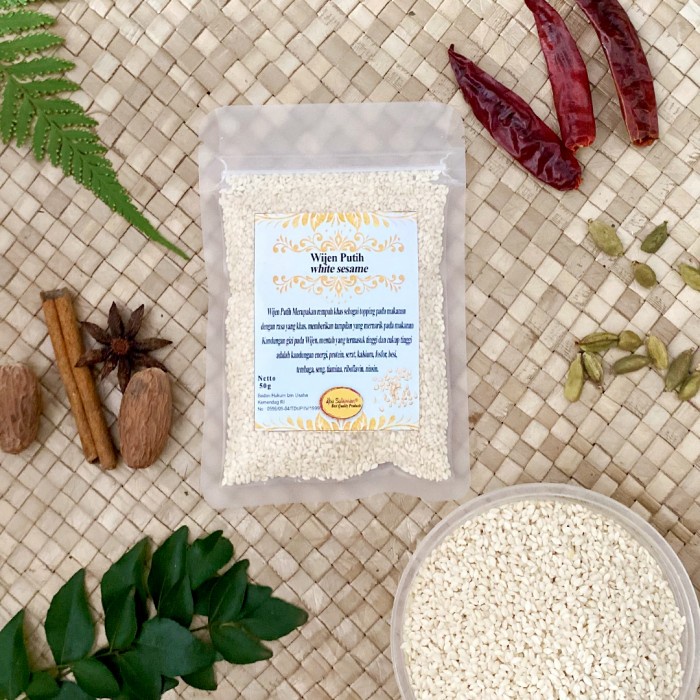 

Wijen Putih Premium Pack / White Sesame Premium Pilihan Abu Sulaiman