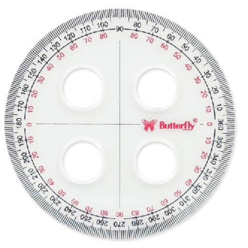 

Busur Derajat Butterfly 360/10cm (4Lubang) - Penggaris Busur