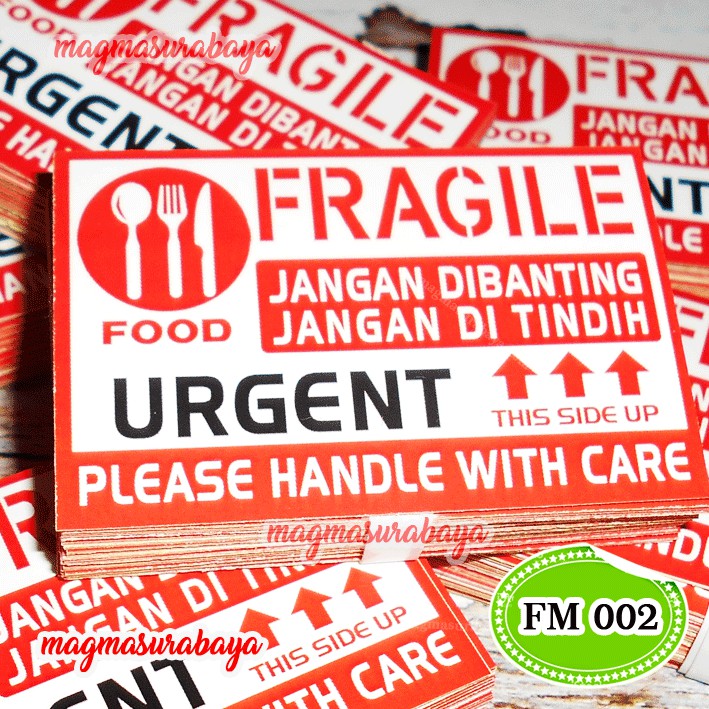 

STIKER FRAGILE FOOD (isi 50) -STIKER FRAGILE MAKANAN
