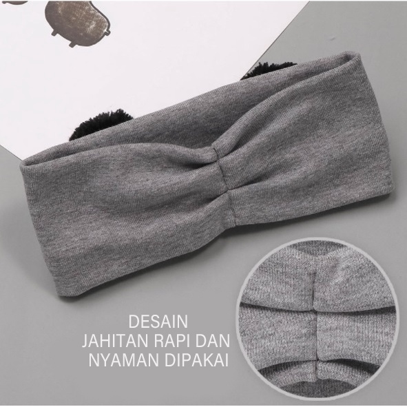 [1KG 40PCS] Babyland Bandana Model Pom Pom/ Headband Pom Pom Untuk Anak Cowok ataupun Cewek Unisex